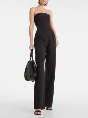 TOVE Black Linen Jumpsuit NWT